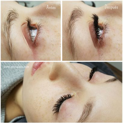 Permanente de pestañas mas tinte
