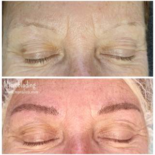 Relleno de cejas permanente