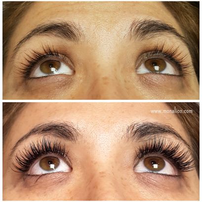 Extensiones de pestañas volumen