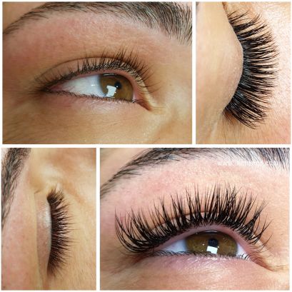 Extensiones de pestañas efecto ruso