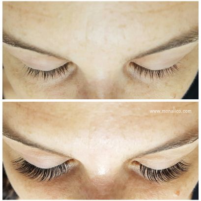 Pestañas pelo a pelo efecto rimel