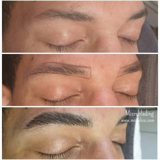 Cejas tatuadas pelo a pelo antes y despues