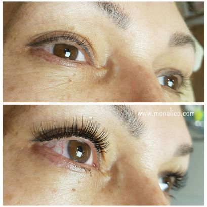 Pestañas tinte y rizado