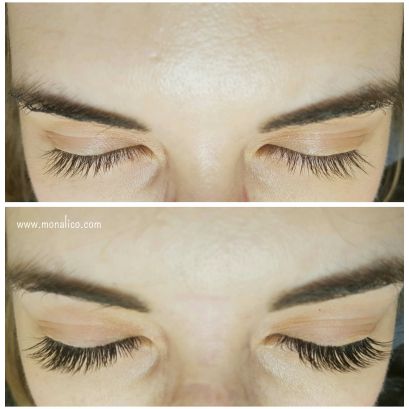 Quitar extensiones de pestañas con aceite - Monalico
